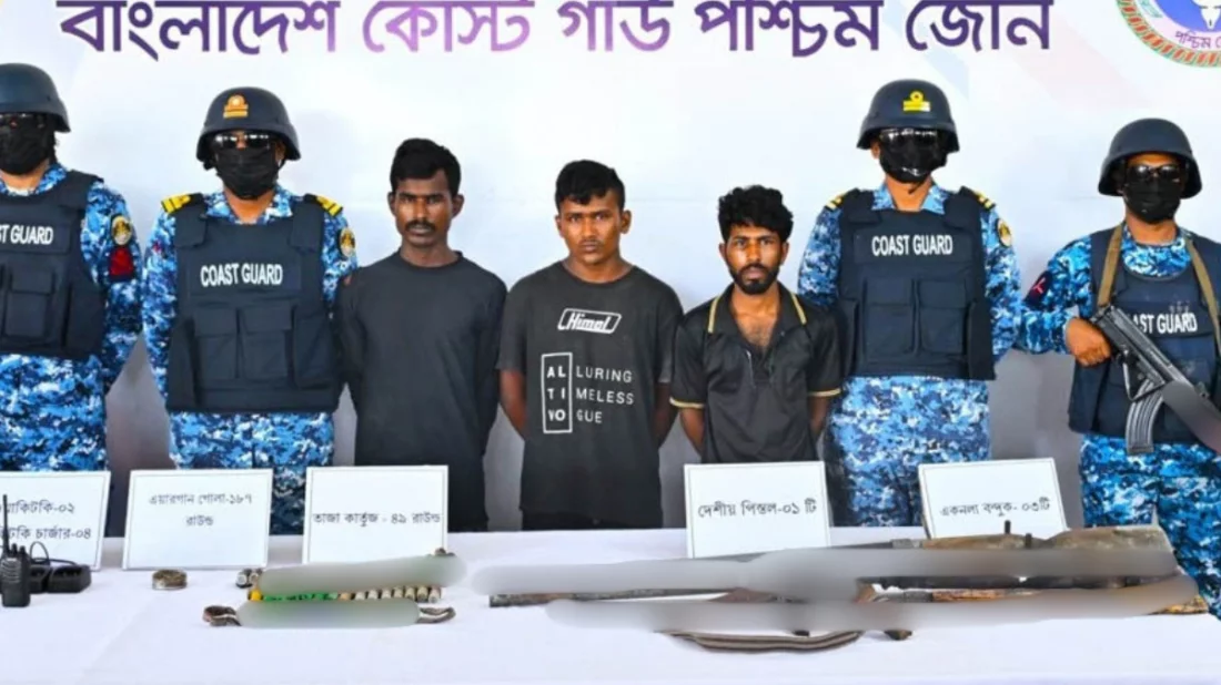 অস্ত্র-গোলাবারুদসহ ‘করিম শরীফ বাহিনীর’ ৩ সদস্য গ্রেপ্তার